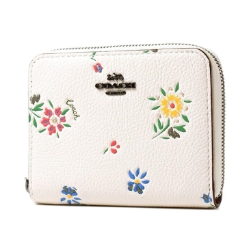 Ví Coach Small Zip Around Wallet With Wildflower Print