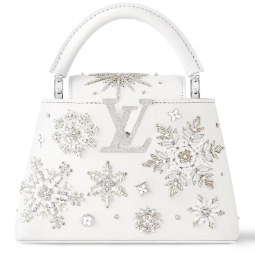 Túi Louis Vuitton Capucines Mini Optical White M11934