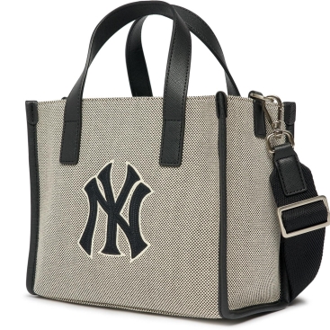 Túi MLB NY Basic Big Logo Canvas Small Tote Bag New York Yankees Black