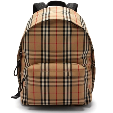 Balo Burberry Jett Vintage Check Nylon Backpack