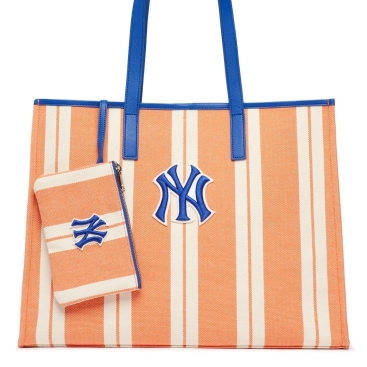 Túi MLB NY Ethnic Stripe Tote Bag New York Yankees L.Orange Màu Cam 3AORL0323-50ORL