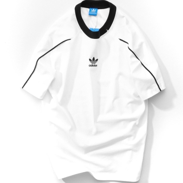 Áo thun cổ tròn nam phối trắng đen Adidas