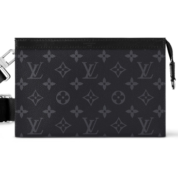 Túi LV Nam Louis Vuitton Gaston Wearable Wallet Monogram Eclipse