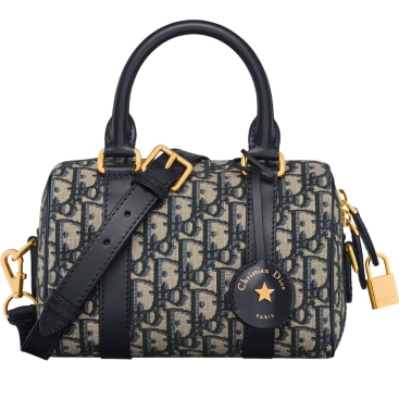 Túi Dior Groove 20 Bag Blue Dior Oblique Jacquard