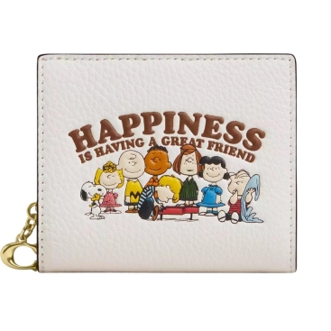 Ví Coach X Peanuts Snap Wallet Chalk Multi CBN36