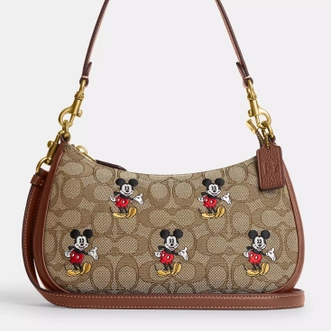 Túi Coach nữ Disney X Coach Teri Shoulder Bag In Signature Jacquard With Mickey Mouse Print CM196