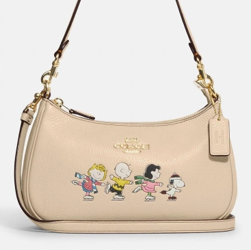 Túi đeo chéo Coach X Peanuts Teri Shoulder Bag With Snoopy And Friends Motif