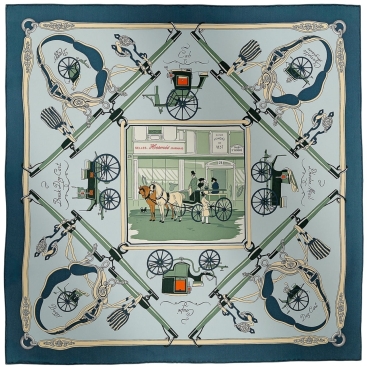 Khăn lụa Hermes Palonniers Scarf