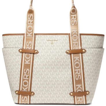 Túi Michael Kors Maeve Large Monogram Tote Bag Vanilla White 30T2G5VT3B149