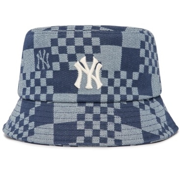 Mũ MLB Denim Bucket Hat New York Yankees 3AHTCC12N-50NYD
