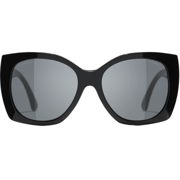 Mắt kính Chanel Square Sunglasses Acetate Black