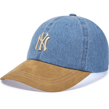 Nón bóng chày MLB New York Yankees Denim Suede Touch Unstructured Ball Cap 3ACPB125N-50BGS