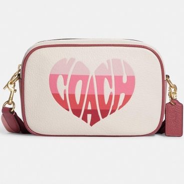 Túi đeo chéo nữ Coach Mini Jamie Camera Bag With Stripe Heart Motif