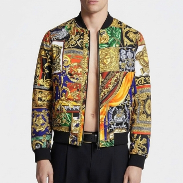 Áo khoác nam Bomber 3 Lớp trần bông Versace