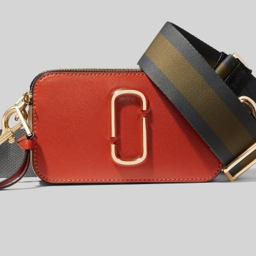 Túi xách nữ Marc Jacobs màu cam The Snapshot Small Camera Crossbody Bag In Peach Blossom Multi