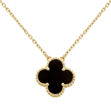 Dây Chuyền cỏ 4 lá Van Cleef & Arpels Vintage Alhambra Necklace Pendant in Gold VCARA45800
