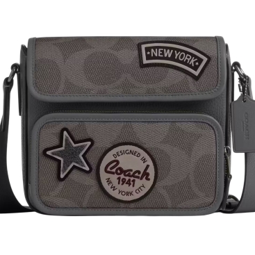 Túi Coach Nam Sullivan Flap Crossbody Bag in Maxi Signature Canvas with Patch CCG29