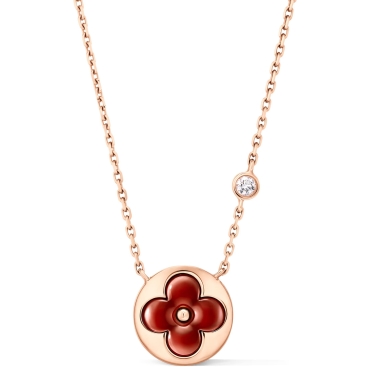 Dây chuyền Louis Vuitton Color Blossom BB Sun Pendant Cornelian and Diamond
