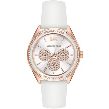 Đồng hồ nữ Michael Kors Oversized Rose Gold-tone Sports Watch With Silicone Strap MK6945
