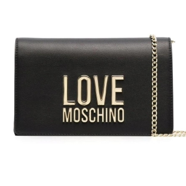 Túi đeo chéo nữ Love Moschino Metal Logo Crossbody Bag In Black