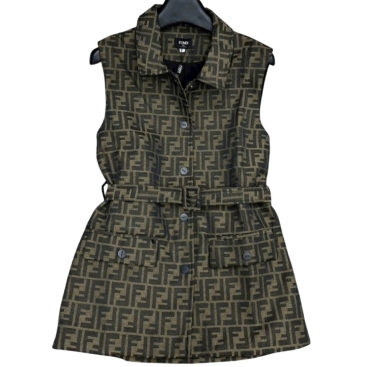 Áo gile nữ Fendi kèm thắt lưng