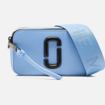 Túi đeo chéo nữ Marc Jacobs màu xanh The Snapshot Dreamy Blue Camera bag