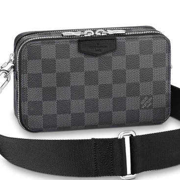 Túi đeo chéo Nam Louis Vuitton LV Alpha Wearable Wallet Damier Graphite Canvas