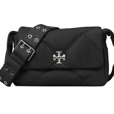 Túi Tory Burch Kira Diamond Quilt Nylon Messenger Bag Black