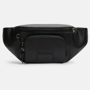 Túi Đeo Chéo Coach Nam Shoulder Track Smooth Calf Leather Belt Bag Màu Đen
