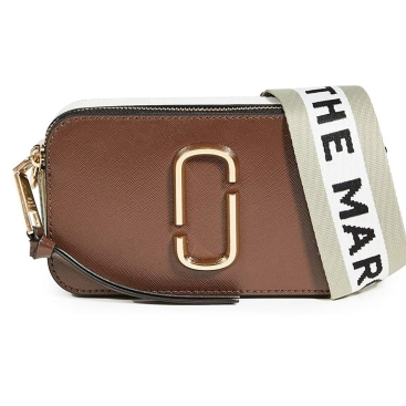 Túi đeo chéo nữ Marc Jacobs màu nâu Snapshot Leather Camera Bag In Classic Brown Multi