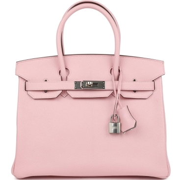 Túi Hermès Birkin 30 Rose Sakura Verso Chèvre Palladium Hardware