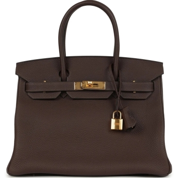 Túi Hermès Birkin 30 Chocolate Togo Gold Hardware