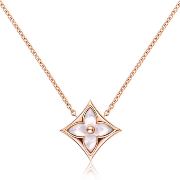 Dây chuyền LV Louis Vuitton Color Blossom Star Pendant Pink Gold and White Mother-of-Pearl Q93521