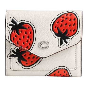 Ví Coach Winn Small Wallet Strawberry Print CU474