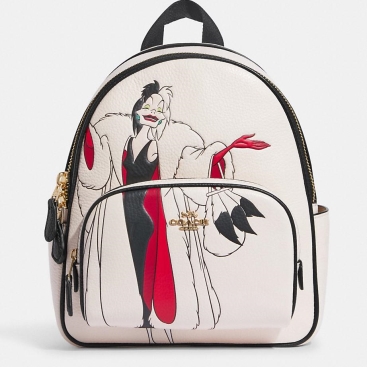 Balo nữ Coach Disney X Coach Mini Court Backpack With Cruella Motif