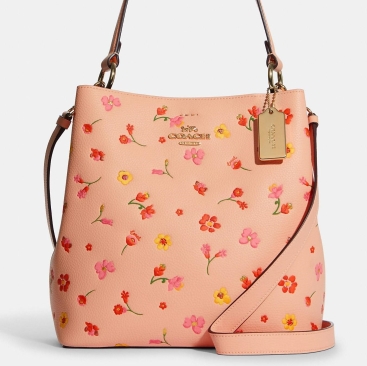 Túi xách nữ Coach Town Bucket Bag With Mystical Floral Print in Faded Blush Multi