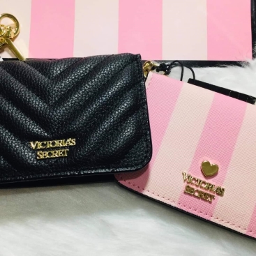 Ví card Victoria´s Secret V-Quilt Foldable Card Case Women´s Fashion, Bags & Wallets