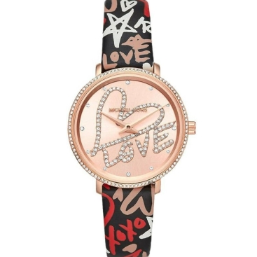 Đồng hồ nữ Michael Kors Mini Pyper Love Crystal Diamond Pink Dial Quartz Ladies Watch MK2848