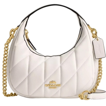 Túi Coach Carmen Mini Crossbody Bag With Quilting Chalk CY710