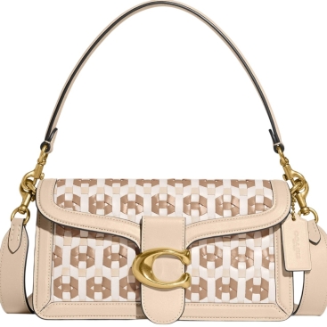 Túi đeo vai nữ Coach Tabby Shoulder Bag 26 with Weaving CB847