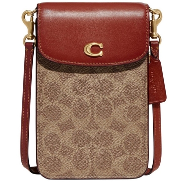 Túi điện thoại Coach Phone Crossbody In Signature Canvas CJ355
