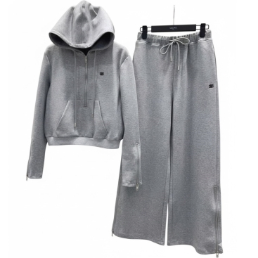 Set áo quần dài xám đen Celine