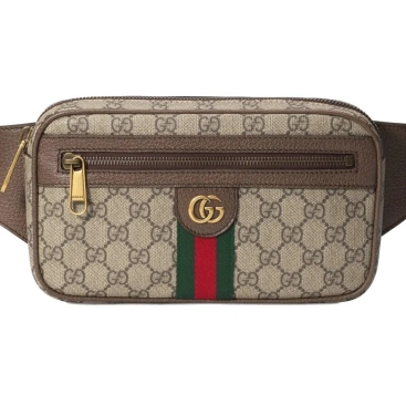 Túi đeo vai Gucci Leather Monogram Canvas Ophidia GG Belt Bag