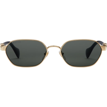 Kính Gucci Round-frame Sunglasses Yellow Gold-toned Metal GG1593S