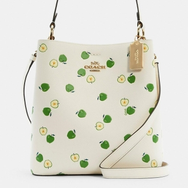 Túi đeo vai nữ Coach trái táo Town Bucket Bag With Apple Print