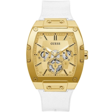 Đồng hồ Guess White Gold Tone Multi-function Watch GW0202G6