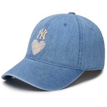 Nón kết MLB NY Blue Denim Heart Unstructured Ball Cap New York Yankees 3ACPH024N-50BLL