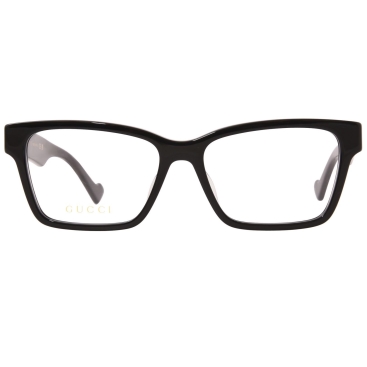 Mắt kính gọng cận Gucci GG Logo Black Gold Full Rim Square Shape Eyeglasses GG1476OK-001