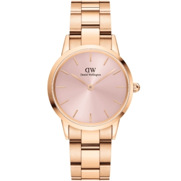 Đồng hồ nữ Daniel Wellington Iconic Link Melrose Light Pink Dial Watch DW00100369