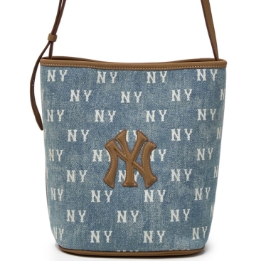 Túi Đeo Chéo MLB Classic Monogram Vintage Denim Bucket Bag New York Yankees Blue 3ABMMV65N-50BLL 